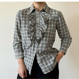 Ralph Lauren vintage button down ruffle top